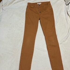 Madewell sz 24 mid rise jeans in camel